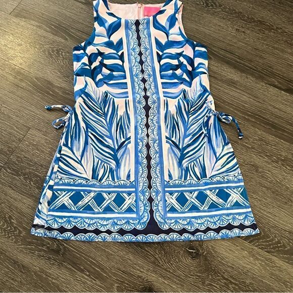 Lilly Pulitzer Donna Romper High Tide Navy Holy Flockamolie  Romper - Picture 2 of 6